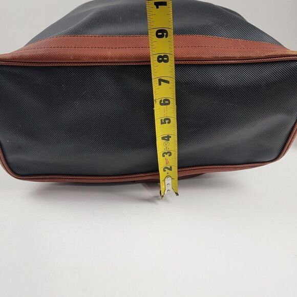 Bottega Veneta Black Drawstring Backpack with Brown Trim main image 13